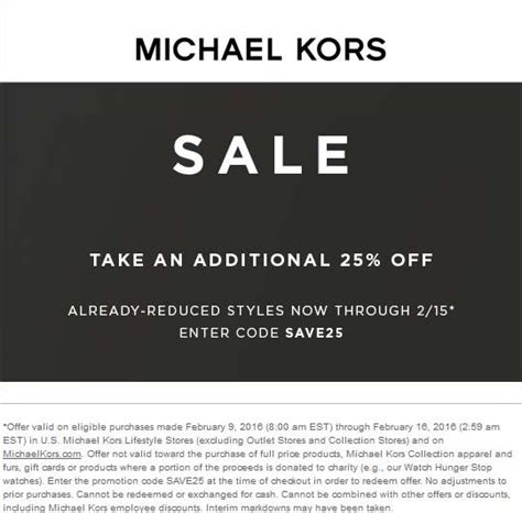 extra 25 off michael kors|Michael Kors coupons for women.